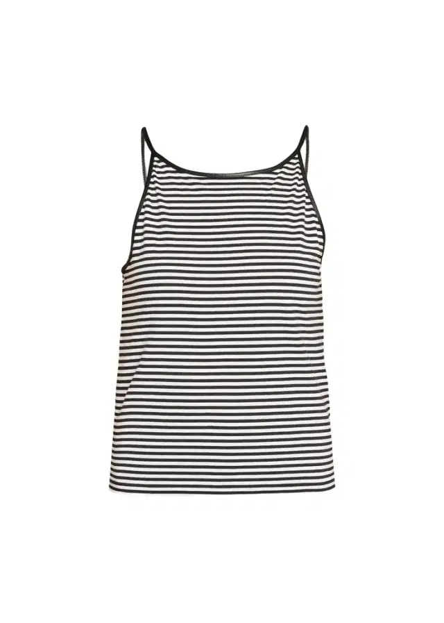 Frame The Leather-Trim Tank Top