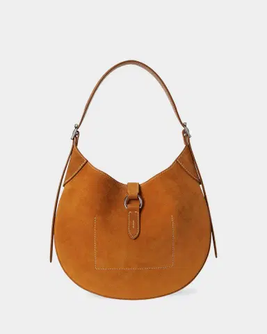 Polo Ralph Lauren Polo ID Small Suede Shoulder Bag | Thumbnail 3 Polo Ralph Lauren Polo ID Small Suede Shoulder Bag | Thumbnail 3