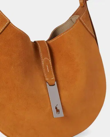 Polo Ralph Lauren Polo ID Small Suede Shoulder Bag | Thumbnail 8 Polo Ralph Lauren Polo ID Small Suede Shoulder Bag | Thumbnail 8