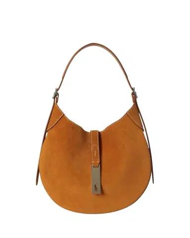 Polo Ralph Lauren Polo ID Small Suede Shoulder Bag | Thumbnail 1 Polo Ralph Lauren Polo ID Small Suede Shoulder Bag | Thumbnail 1