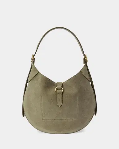 Polo Ralph Lauren Polo ID Small Suede Shoulder Bag | Thumbnail 3 Polo Ralph Lauren Polo ID Small Suede Shoulder Bag | Thumbnail 3