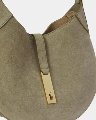 Polo Ralph Lauren Polo ID Small Suede Shoulder Bag | Thumbnail 8 Polo Ralph Lauren Polo ID Small Suede Shoulder Bag | Thumbnail 8