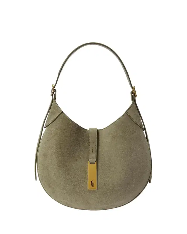 Polo Ralph Lauren Polo ID Small Suede Shoulder Bag