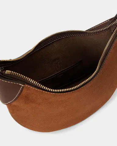 Polo Ralph Lauren Polo ID Mini Suede Shoulder Bag | Thumbnail 3 Polo Ralph Lauren Polo ID Mini Suede Shoulder Bag | Thumbnail 3