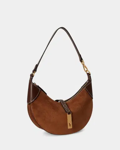 Polo Ralph Lauren Polo ID Mini Suede Shoulder Bag | Thumbnail 5 Polo Ralph Lauren Polo ID Mini Suede Shoulder Bag | Thumbnail 5