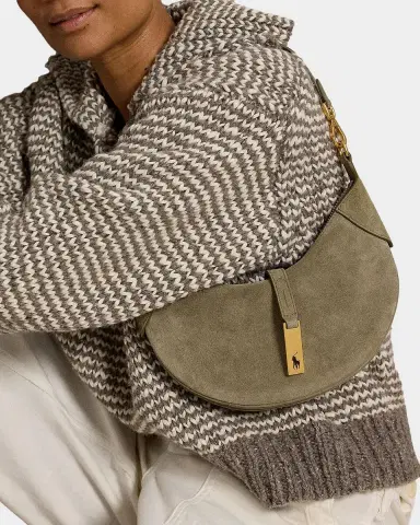 Polo Ralph Lauren Polo ID Mini Suede Shoulder Bag | Thumbnail 2 Polo Ralph Lauren Polo ID Mini Suede Shoulder Bag | Thumbnail 2