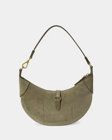Polo Ralph Lauren Polo ID Mini Suede Shoulder Bag | Thumbnail 3 Polo Ralph Lauren Polo ID Mini Suede Shoulder Bag | Thumbnail 3