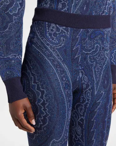 Etro Paisley Knit Flare Trousers | Thumbnail 5