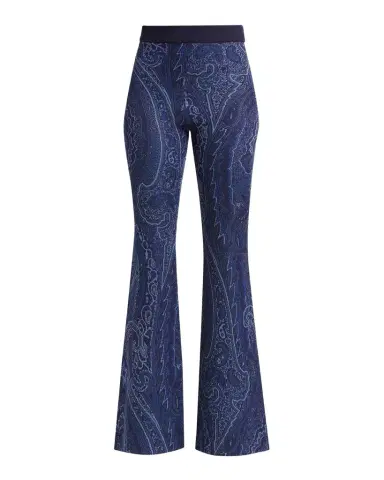 Etro Paisley Knit Flare Trousers | Thumbnail 1