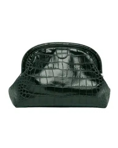 Stella McCartney Falabella Croc-Embossed Clutch | Thumbnail 1 Stella McCartney Falabella Croc-Embossed Clutch | Thumbnail 1