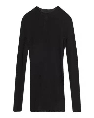 Rick Owens Men's Wool Rib Crewneck Sweater | Thumbnail 1