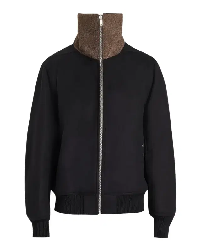 Rick Owens Men's Wool Melton Bomber Jacket
