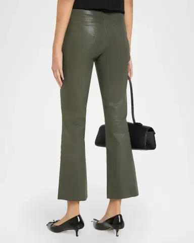 L'Agence Kendra High-Rise Coated Crop Flare Jeans | Thumbnail 3 L'Agence Kendra High-Rise Coated Crop Flare Jeans | Thumbnail 3