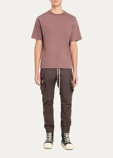 Rick Owens Men's Cotton Jersey Crewneck T-Shirt | Thumbnail 2