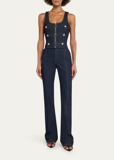 Cinq à Sept Abbot High-Rise Flared Jeans | Thumbnail 2