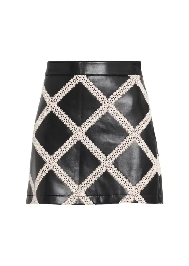 Cinq à Sept Audree Faux-Leather Mini Skirt