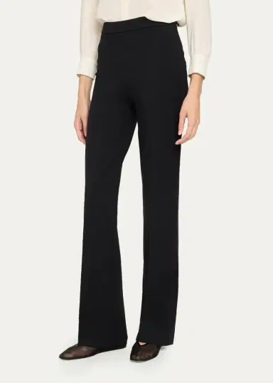 Veronica Beard Gracie Zip-Back Bootcut Pants | Thumbnail 4
