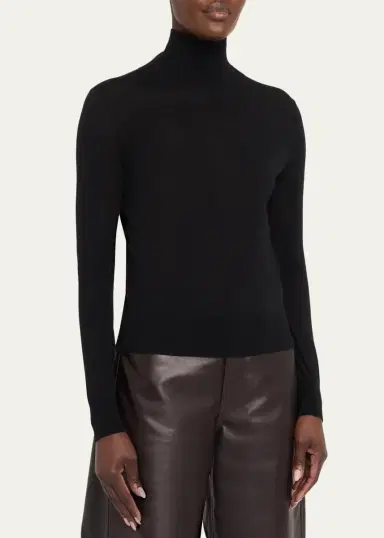 Nili Lotan Larkin Merino Wool Turtleneck Sweater | Thumbnail 4 Nili Lotan Larkin Merino Wool Turtleneck Sweater | Thumbnail 4