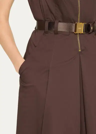 L'Agence Kolton Sleeveless Belted Midi Dress | Thumbnail 5