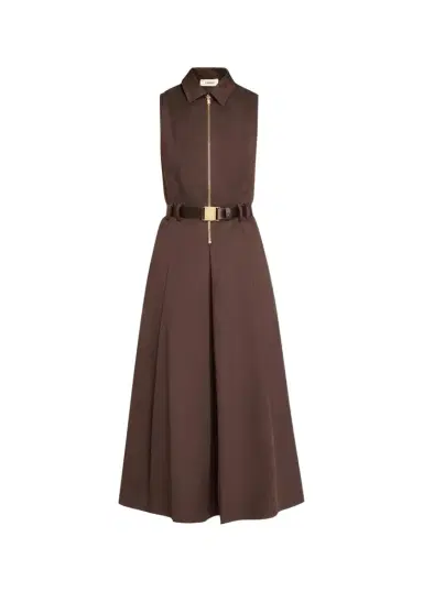 L'Agence Kolton Sleeveless Belted Midi Dress | Thumbnail 1