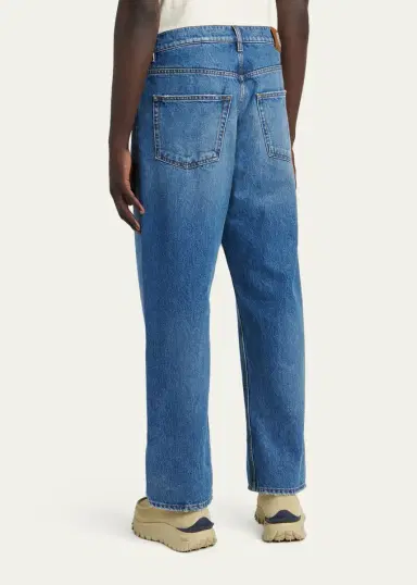 Moncler Men's Washed Cotton Jeans | Thumbnail 3