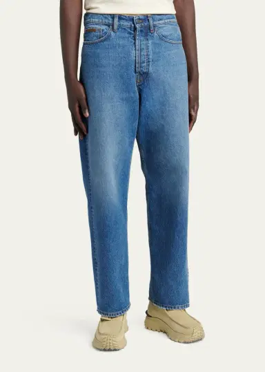 Moncler Men's Washed Cotton Jeans | Thumbnail 4