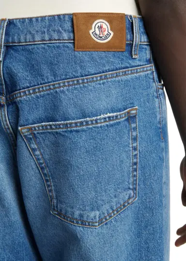 Moncler Men's Washed Cotton Jeans | Thumbnail 5