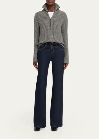 Nili Lotan Arlen Funnel-Neck Wool-Blend Knit Cardigan | Thumbnail 2 Nili Lotan Arlen Funnel-Neck Wool-Blend Knit Cardigan | Thumbnail 2
