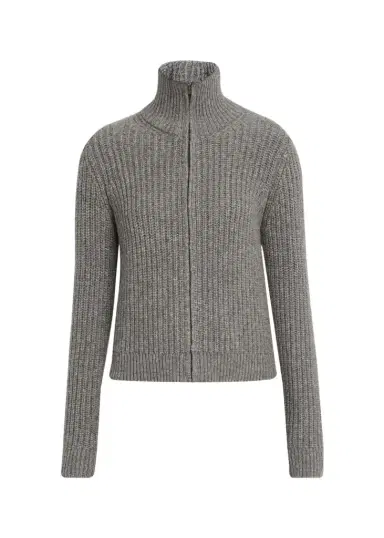 Nili Lotan Arlen Funnel-Neck Wool-Blend Knit Cardigan | Thumbnail 1 Nili Lotan Arlen Funnel-Neck Wool-Blend Knit Cardigan | Thumbnail 1