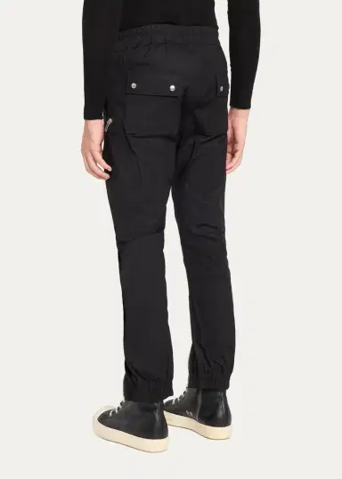 Rick Owens Men's Zipped-Trim Drawstring Joggers | Thumbnail 3