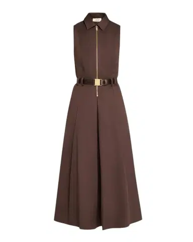 L'Agence Kolton Sleeveless Belted Midi Dress | Thumbnail 1