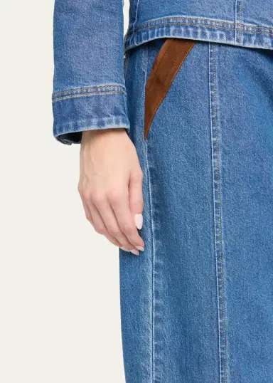 Cinq à Sept Dillon Suede Waist Jeans | Thumbnail 5
