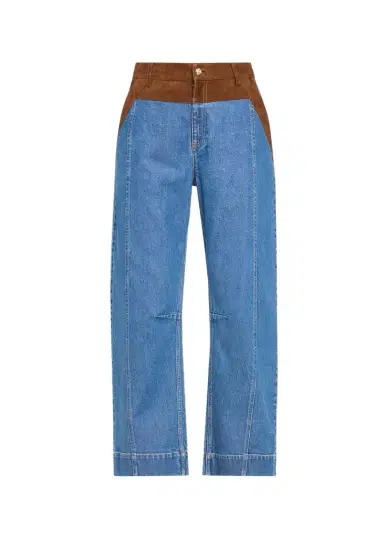 Cinq à Sept Dillon Suede Waist Jeans | Thumbnail 1