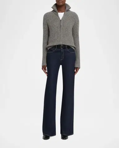 Nili Lotan Arlen Funnel-Neck Wool-Blend Knit Cardigan | Thumbnail 2 Nili Lotan Arlen Funnel-Neck Wool-Blend Knit Cardigan | Thumbnail 2