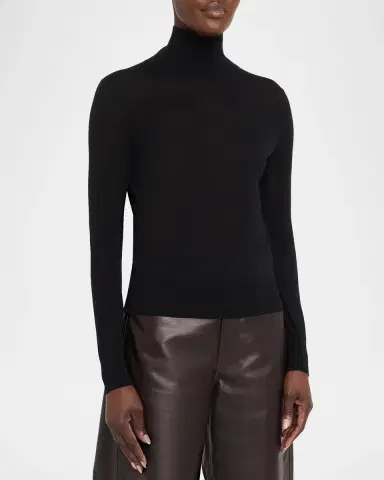 Nili Lotan Larkin Merino Wool Turtleneck Sweater | Thumbnail 4 Nili Lotan Larkin Merino Wool Turtleneck Sweater | Thumbnail 4