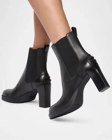 Tod's 80mm Leather Chelsea Boots | Thumbnail 3 Tod's 80mm Leather Chelsea Boots | Thumbnail 3