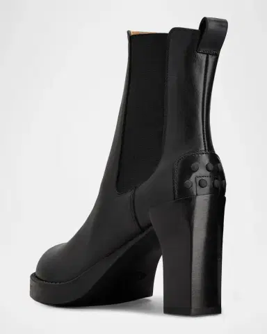 Tod's 80mm Leather Chelsea Boots | Thumbnail 4 Tod's 80mm Leather Chelsea Boots | Thumbnail 4