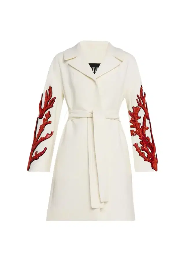 Libertine Coral Patches Vienna Wrap Coat