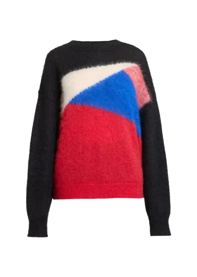 Isabel Marant Leoncia Colorblock Mohair-Wool Oversized Sweater