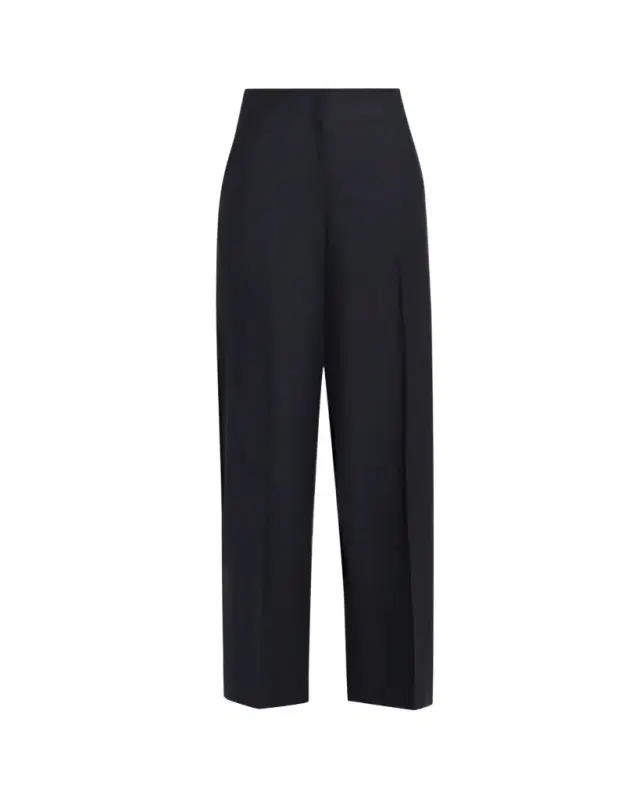 Lafayette 148 New York Thames Wide-Leg Brushed Wool Pants