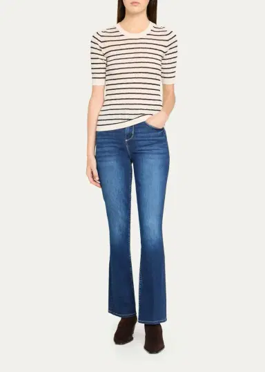 L'Agence Petite Selma High-Rise Bootcut Jeans | Thumbnail 2
