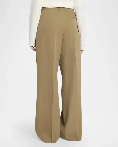 The Row Daniela Pleated Wool Wide-Leg Pants | Thumbnail 3