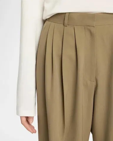 The Row Daniela Pleated Wool Wide-Leg Pants | Thumbnail 5