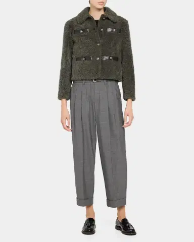 Brunello Cucinelli Fuzzy Soft Lamb Shearling Jacket | Thumbnail 2