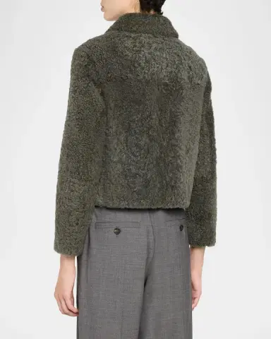 Brunello Cucinelli Fuzzy Soft Lamb Shearling Jacket | Thumbnail 3