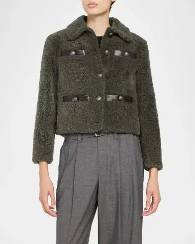 Brunello Cucinelli Fuzzy Soft Lamb Shearling Jacket | Thumbnail 4