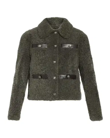Brunello Cucinelli Fuzzy Soft Lamb Shearling Jacket | Thumbnail 1