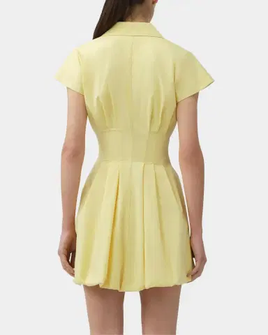 Simkhai Lirinne Bubble-Hem Mini Shirtdress | Thumbnail 3