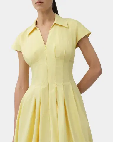 Simkhai Lirinne Bubble-Hem Mini Shirtdress | Thumbnail 4