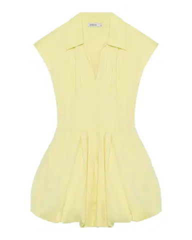 Simkhai Lirinne Bubble-Hem Mini Shirtdress | Thumbnail 1